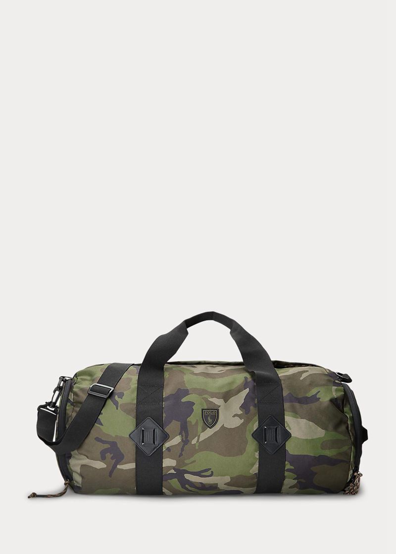 Bolso Polo Ralph Lauren Hombre Camo Lona Packable Duffel Chile Verde Oliva LOPIN-0961